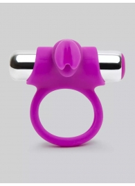 Лиловое виброкольцо с пультом ДУ Remote Control Cock Ring - Happy Rabbit - в Омске купить с доставкой