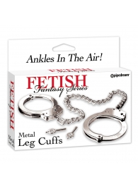 Металлические наручники Metal Leg Cuffs - Pipedream - купить с доставкой в Омске