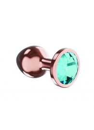 Пробка цвета розового золота с малиновым кристаллом Diamond Topaz Shine L - 8,3 см. - Lola Games - купить с доставкой в Омске