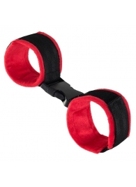 Красно-черные велюровые оковы Anonymo - ToyFa - купить с доставкой в Омске