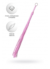 Розовый флоггер Anonymo - 64 см. - ToyFa - купить с доставкой в Омске