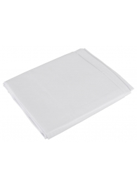 Белая виниловая простынь Vinyl Bed Sheet - Orion - купить с доставкой в Омске