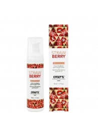 Разогревающее массажное масло  с ароматом клубники Gourmet Strawberry - 50 мл. - Exsens - купить с доставкой в Омске