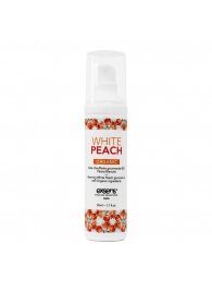 Разогревающее массажное масло Gourmet White Peach Organic с органическими ингредиентами - 50 мл. - Exsens - купить с доставкой в Омске