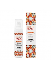 Разогревающее массажное масло Gourmet White Peach Organic с органическими ингредиентами - 50 мл. - Exsens - купить с доставкой в Омске