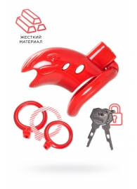 Красный мужской пояс верности из пластика - ToyFa - купить с доставкой в Омске