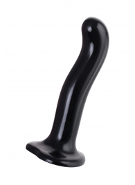 Черный стимулятор для пар P G-Spot Dildo Size M - 18 см. - Strap-on-me - в Омске купить с доставкой