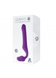 Лиловый безремневой страпон Queens M - Adrien Lastic - купить с доставкой в Омске