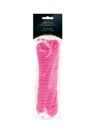 Розовая веревка для связывания Sweet Caress Rope - 10 метров - Sweet Caress - купить с доставкой в Омске