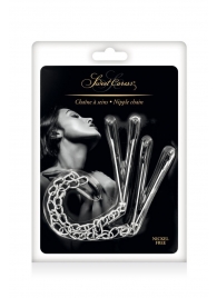 Регулируемые зажимы для сосков Sweet Caress Nipple Chain - Sweet Caress - купить с доставкой в Омске