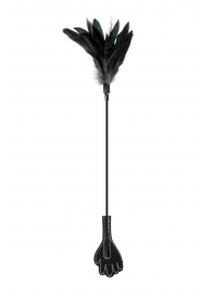 Двусторонний стек-щекоталка Sweet Caress Feather Whip - 58 см. - Sweet Caress - купить с доставкой в Омске