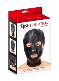 Маска-шлем с прорезями для глаз и рта - Fetish Tentation - купить с доставкой в Омске