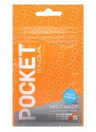 Карманный мастурбатор HEXA-BRICK - Tenga - в Омске купить с доставкой