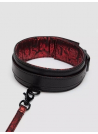Стильный ошейник с поводком Reversible Faux Leather Collar and Lead - Fifty Shades of Grey - купить с доставкой в Омске