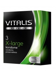 Презервативы увеличенного размера VITALIS PREMIUM x-large - 3 шт. - Vitalis - купить с доставкой в Омске