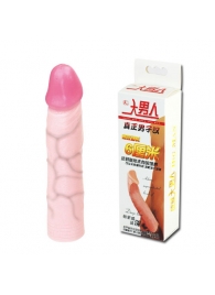 Удлиняющая насадка на пенис Deep Love - 21,5 см. - Baile - в Омске купить с доставкой