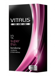 Ультратонкие презервативы VITALIS PREMIUM super thin - 12 шт. - Vitalis - купить с доставкой в Омске