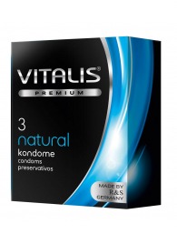 Классические презервативы VITALIS PREMIUM natural - 3 шт. - Vitalis - купить с доставкой в Омске