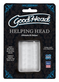 Прозрачный мастурбатор HELPING HEAD - Doc Johnson - в Омске купить с доставкой