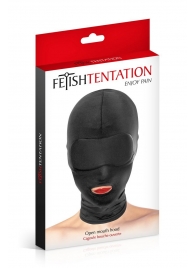 Сплошная маска на голову с прорезью для рта - Fetish Tentation - купить с доставкой в Омске
