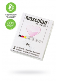 Супертонкие презервативы Masculan Pur - 3 шт. - Masculan - купить с доставкой в Омске