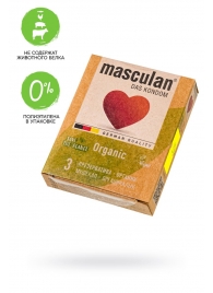 Экологически чистые презервативы Masculan Organic - 3 шт. - Masculan - купить с доставкой в Омске