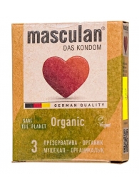 Экологически чистые презервативы Masculan Organic - 3 шт. - Masculan - купить с доставкой в Омске