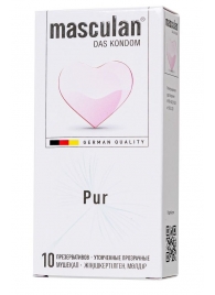 Супертонкие презервативы Masculan Pur - 10 шт. - Masculan - купить с доставкой в Омске