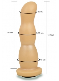 Телесная рельефная насадка Harness - 15,9 см. - LOVETOY (А-Полимер) - купить с доставкой в Омске