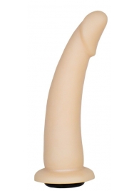 Телесная гладкая насадка-фаллоимитатор Harness - 17 см. - LOVETOY (А-Полимер) - купить с доставкой в Омске