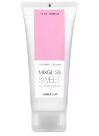 Смазка на водной основе Mixgliss Sweet с ароматом бабл-гам - 70 мл. - Mixgliss - купить с доставкой в Омске