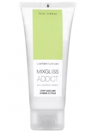Смазка на водной основе Mixgliss Addict с ароматом цитруса - 70 мл. - Mixgliss - купить с доставкой в Омске