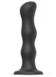 Черная насадка Strap-On-Me Dildo Geisha Balls size XL - Strap-on-me - купить с доставкой в Омске