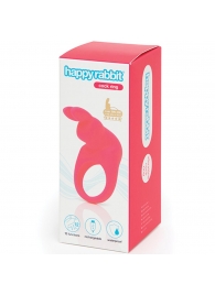 Розовое эрекционное виброкольцо Happy Rabbit Rechargeable Rabbit Cock Ring - Happy Rabbit - в Омске купить с доставкой