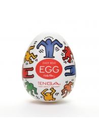 Мастурбатор-яйцо Keith Haring EGG DANCE - Tenga - в Омске купить с доставкой