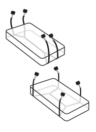 Фиксаторы для кровати WRAPAROUND MATTRESS RESTRAIN - Pipedream - купить с доставкой в Омске