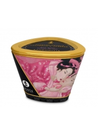 Массажная свеча Rose Petals с ароматом розы - 170 мл. - Shunga - купить с доставкой в Омске