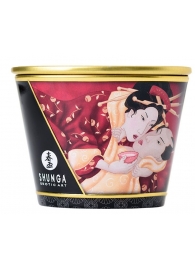 Массажная  свеча Sparkling Strawberry Wine с ароматом клубничного вина - 170 мл. - Shunga - купить с доставкой в Омске