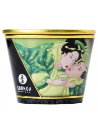 Массажная свеча Exotic Green Tea с ароматом зелёного чая - 170 мл. - Shunga - купить с доставкой в Омске