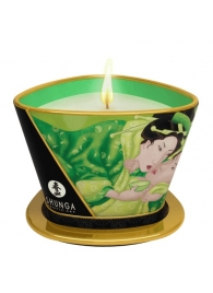 Массажная свеча Exotic Green Tea с ароматом зелёного чая - 170 мл. - Shunga - купить с доставкой в Омске