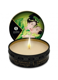 Массажная свеча Exotic Green Tea с ароматом зелёного чая - 30 мл. - Shunga - купить с доставкой в Омске