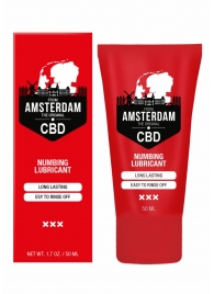 Пролонгирующий лубрикант Numbing CBD from Amsterdam - 50 мл. - Shots Media BV - купить с доставкой в Омске