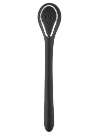 Черный гибкий уретральный стимулятор с вибрацией Vibrating Bendable Dilator - 13,5 см. - Orion - купить с доставкой в Омске