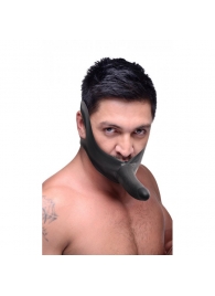 Черный кляп-страпон Masters Mini Face Fuck Strap-On - 14 см. - XR Brands - купить с доставкой в Омске
