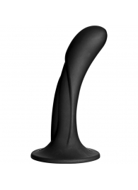 Черная изогнутая насадка Vac-U-Lock G-Spot - 16,5 см. - Doc Johnson - купить с доставкой в Омске