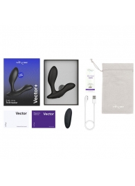 Черный анальный вибратор We-Vibe Vector+ - We-vibe - в Омске купить с доставкой