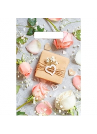 Полиэтиленовый пакет  Подарочек  с вырубной усиленной ручкой - 20 х 30 см. - Сима-Ленд - купить с доставкой в Омске