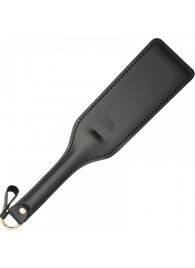Черная кожаная шлепалка SitaBlack - 30 см. - Sitabella - купить с доставкой в Омске