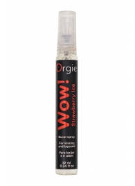 Оральный спрей ORGIE Wow! Strawberry Ice Blowjob Spray с охлаждающим и возбуждающим эффектом - 10 мл. - ORGIE - купить с доставкой в Омске