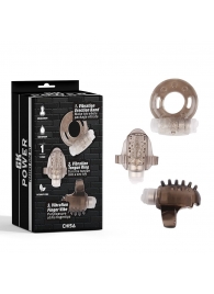 Набор из 3 дымчатых эрекционных колец с вибрацией Teasers Ring Kit - Chisa - в Омске купить с доставкой